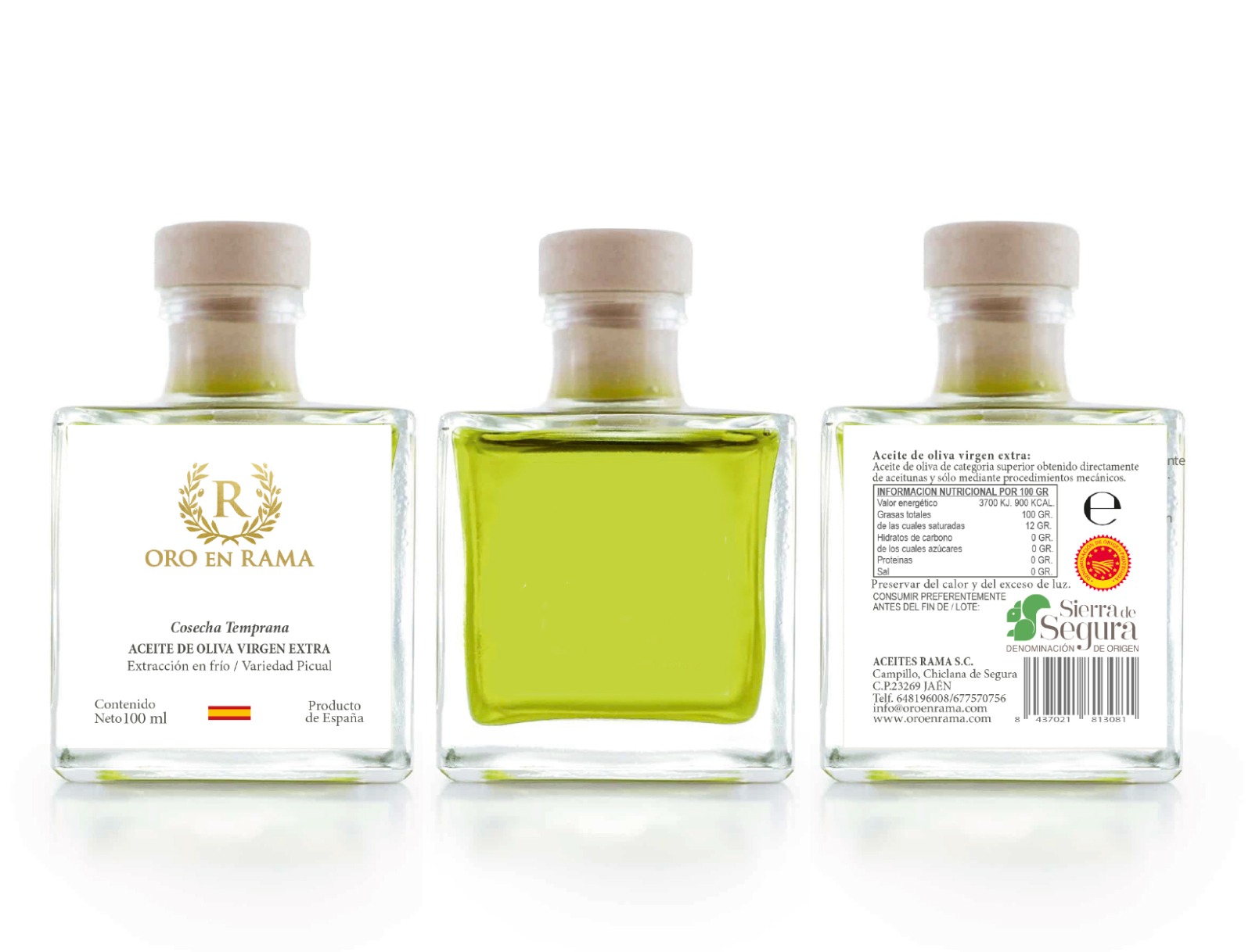 Botella Oro en Rama 100 ml